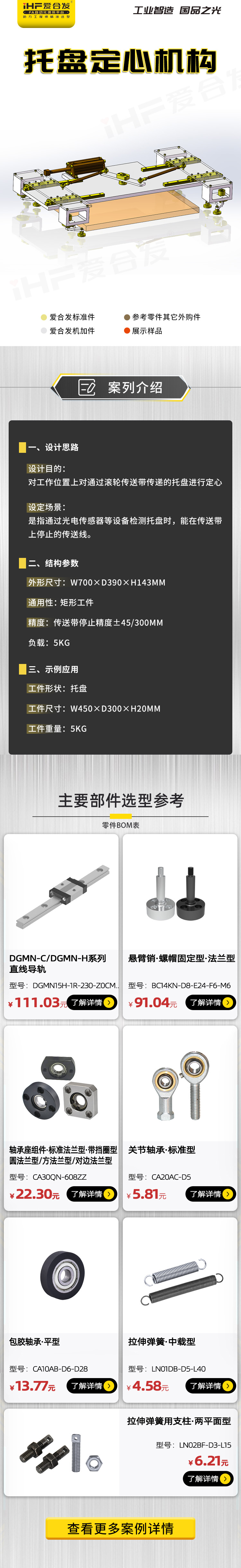 愛合發(fā)：案例介紹，托盤定心機構(gòu)！